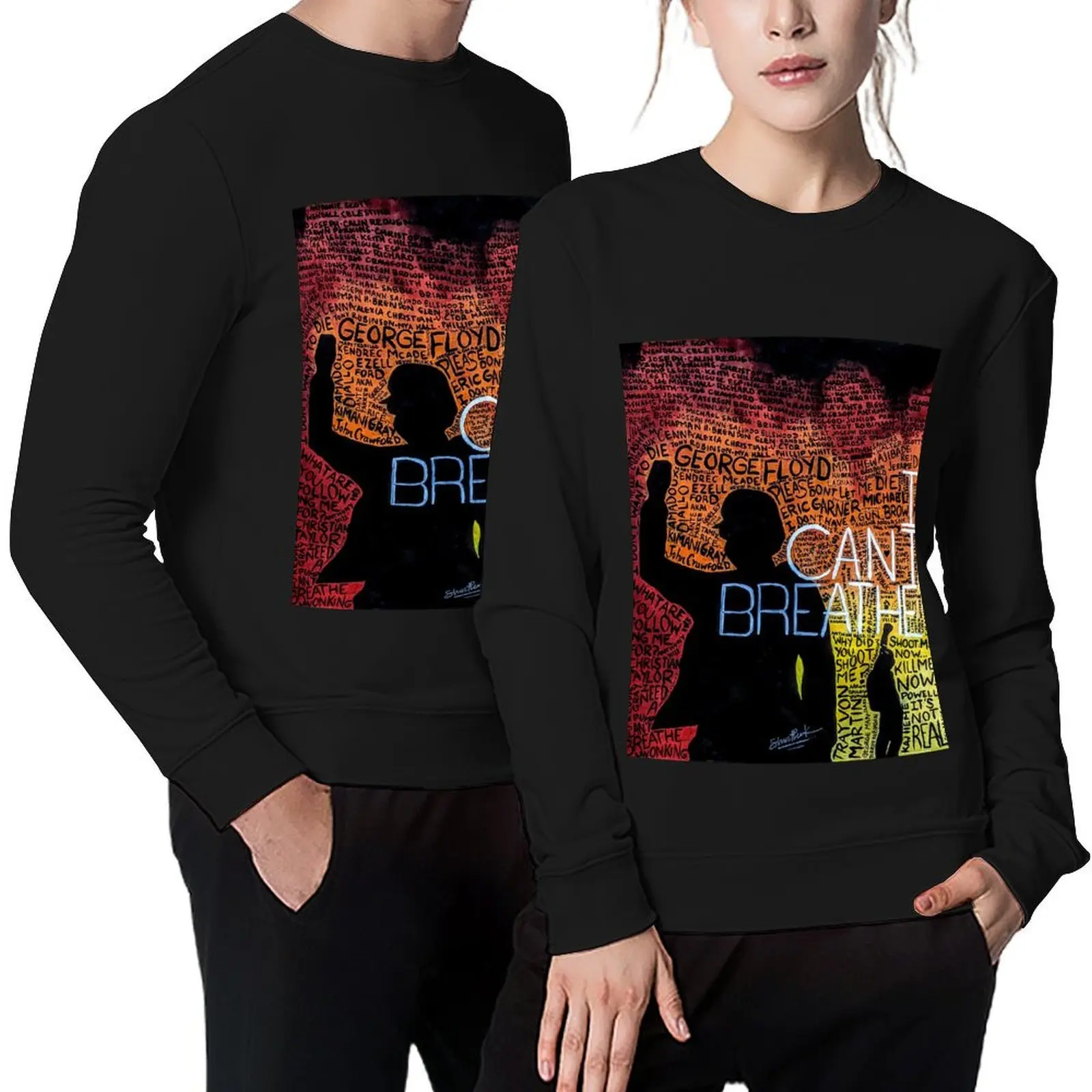 

I CAN'T BREATHE: Black Lives Matter (Profits to BLM Charities) Pullover mens designer clothes men clothing sweatshirt