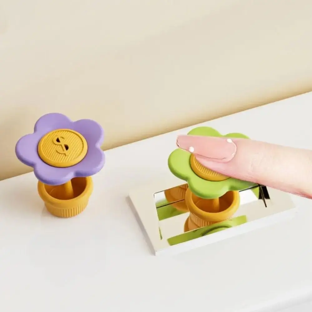 Flower Shape Toilet Button Pushers Top Push Button Aromatherapy Slot Toilet Flusher Multifunction One-handed Operation