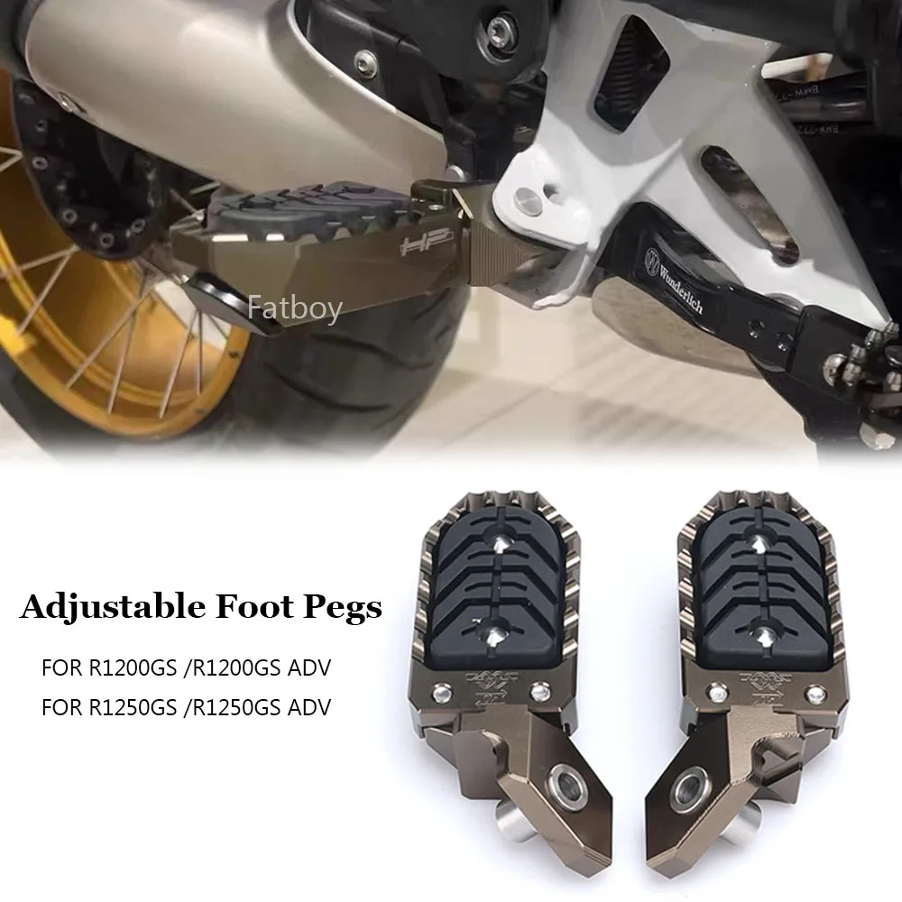 For BMW R1200GS ADV  2016-2019 Motorcycle Accessories Foot Peg Pedal Footpeg Footrest Kit Adjustable R1250GS Adventure 2020-2023