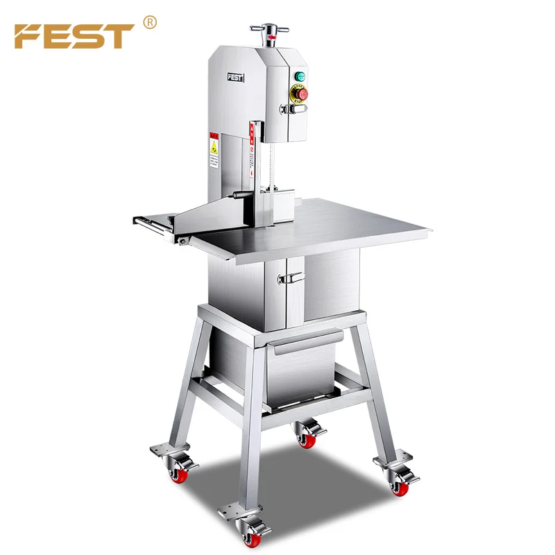 FEST rc300 standing chain saw chicken slaughter bone and meat saw machine 1.8KW 2000mm butchery equipment