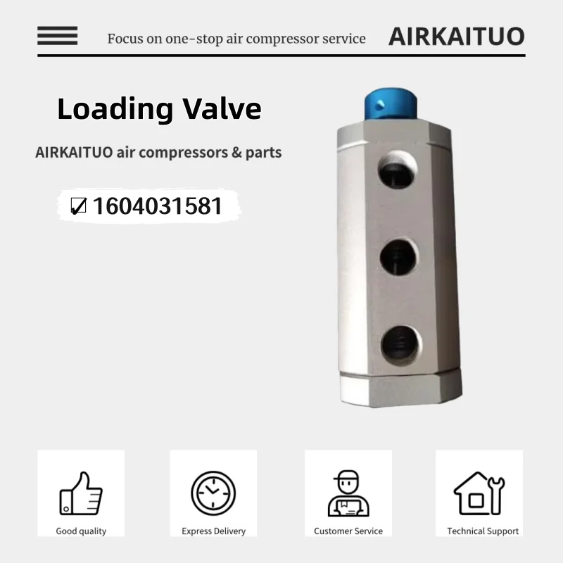 Loading Valve 1604031581 for Atlas Copco Air Compressor XATS156 XAS185 XAS300 XAS400 XAHS186 XAS375 Replacement Spare Parts