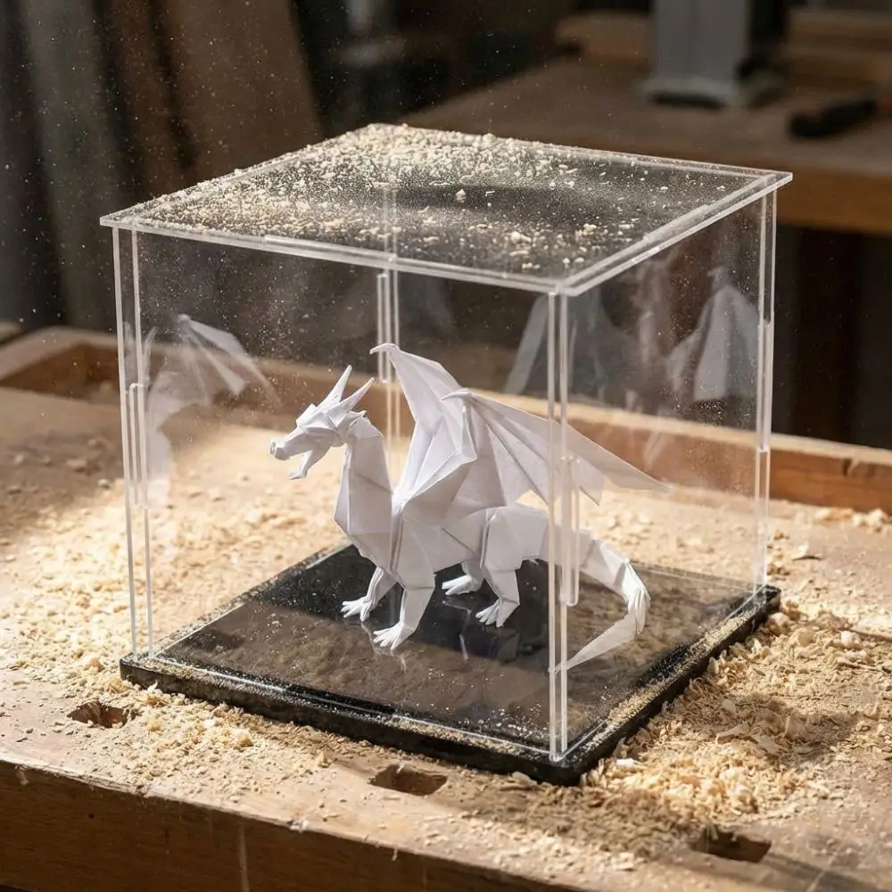 High Clarity Dust-proof Display Box Anti-Scratch Assemble Clear Display Case Pressure Resistant Sturdy Toys Dust Cover