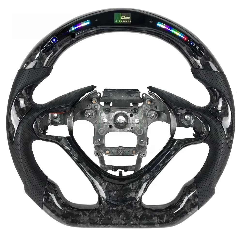 

Custom LED Forged Carbon Fiber Steering Wheel For Honda Spirior 2010 - 2014 Car Steering Wheel