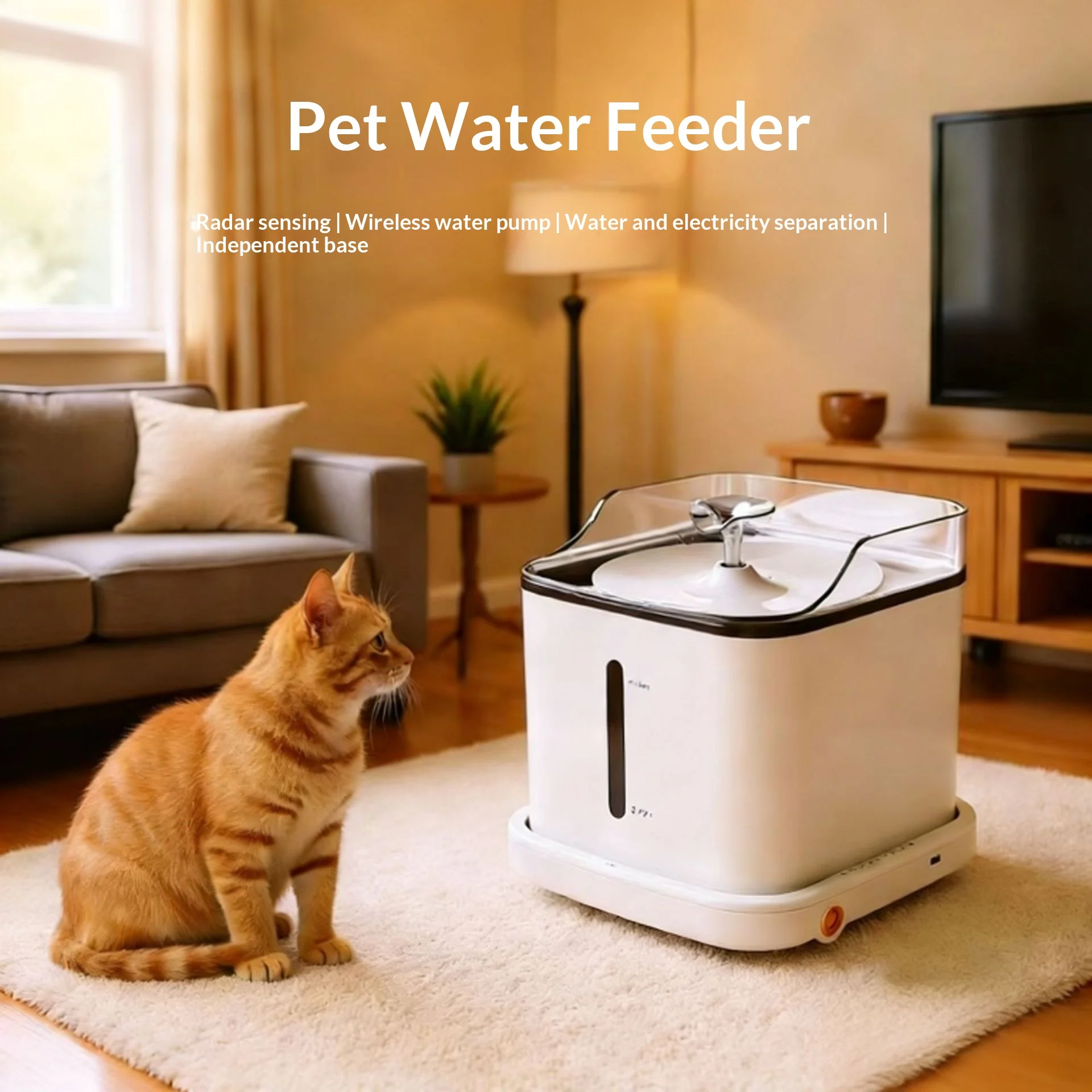 Bebedero automático inalámbrico sin electricidad para gatos y perros - imagen 5