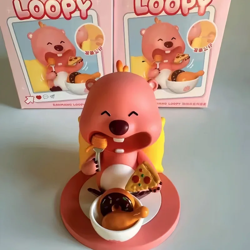 

Genuine Toptoy Suprise Box Zanmang Loopy Move Merrily Series Blind Box Desk Decor Ornament Cute Loopy New Year Birthday Gift