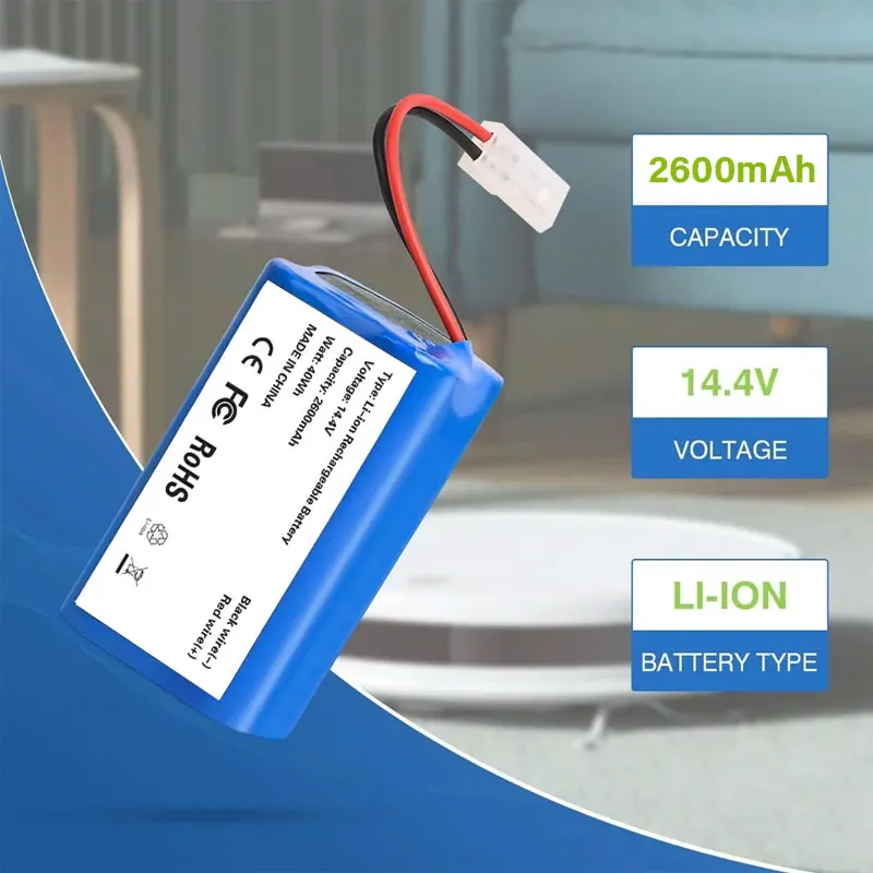 H18650CH-4S1P, pacco batteria agli ioni di litio da 14,8 V e 3500 mAh per aspirapolvere robot XIAOMI MIJIA Mi Essential G1 MJSTG1, SKV4136GL, R30, R35.