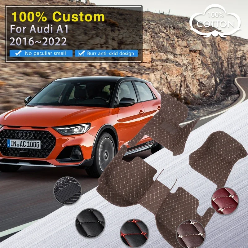 

Качественные автомобильные коврики RHD для Audi A1 2016 ~ 2022 ГБ Водонепроницаемый ковер Автозапчасти для интерьера Коврик Роскошный кожаный напольный коврик Комплект Car Acc