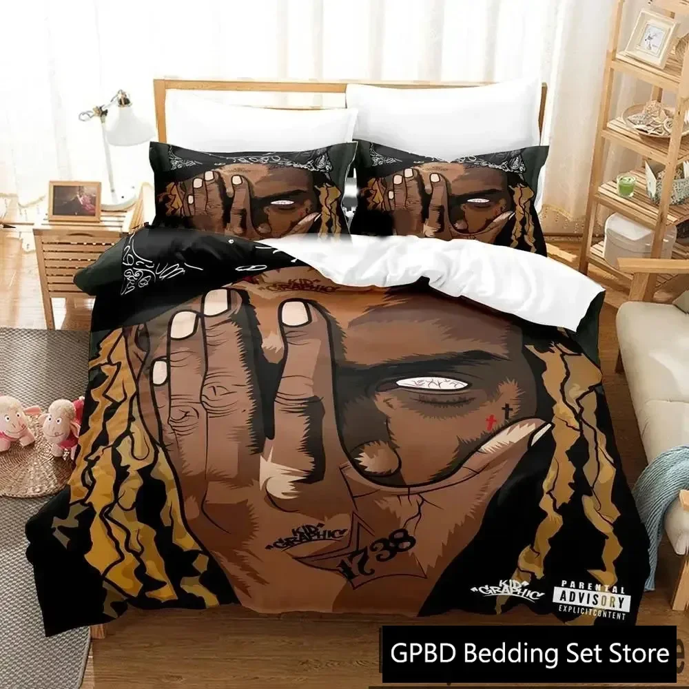 3D Print Chris Brown Bedding Set Boys Girls Twin Queen King Size Duvet Cover Pillowcase Bed boys Adult Home Textileextile