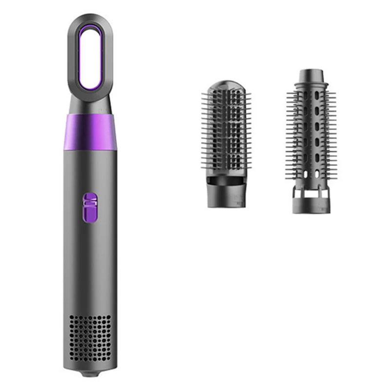 3 In 1 Electric Ionic Hair Dryer Hot Heating Hair Comb Wet Dry Hair Brush Curler Styling Tool Household 800w