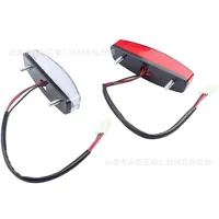 Zza For Off Road Motorcycle ATV Four-wheel Beach Bike 50-125CC Three Wire 12V LED Rear Brake Light Tail Light Brake Light