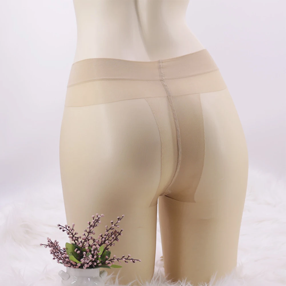 Men Open Crotch Pantyhose Lingerie Seamless Tights Gay Sissy Pouch Bodyhose Stockings Sexy Underwear JJ Sleeve Erotic Hosiery