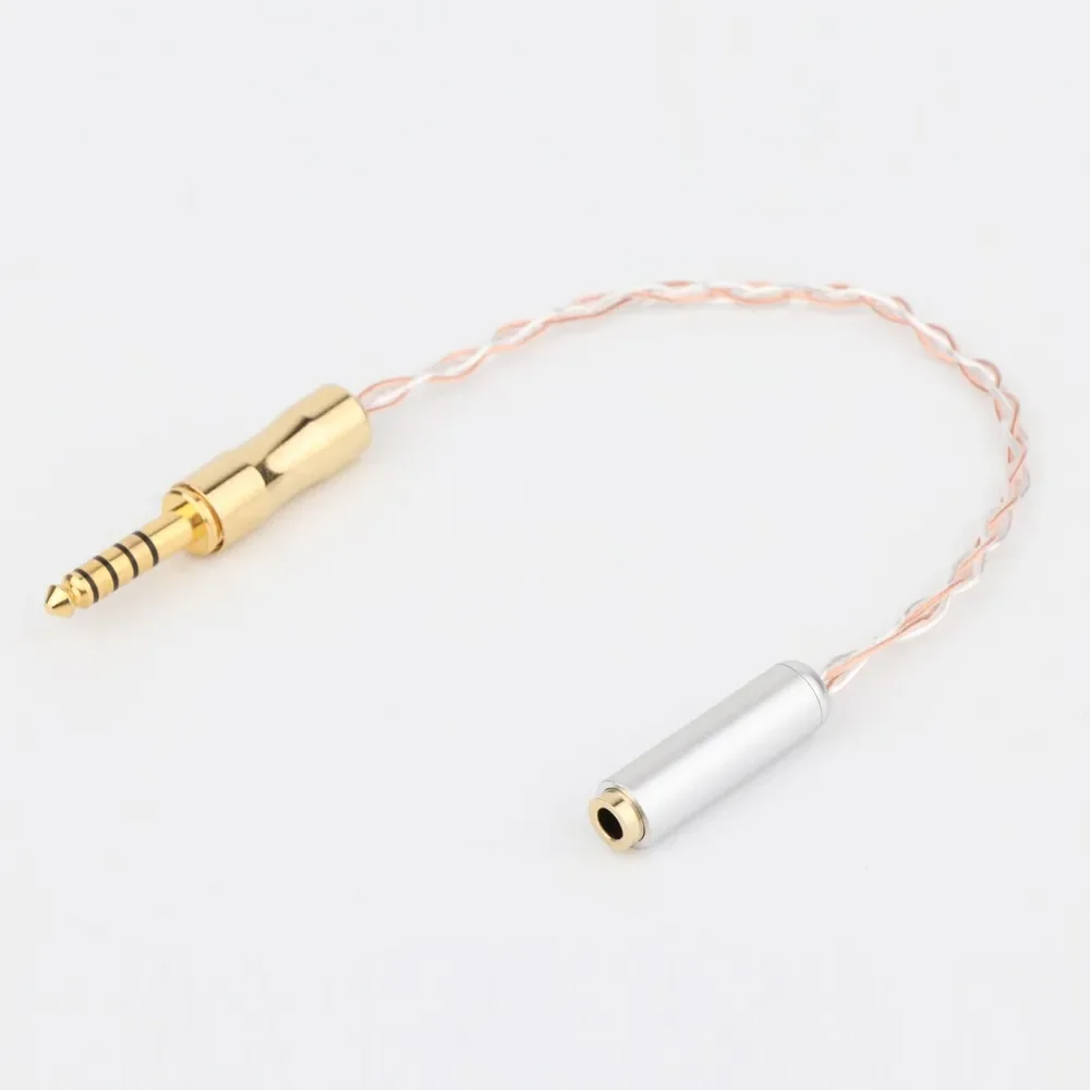 High Qaulity 4N OCC 4.4MM Balanced Male to 2.5MM Balanced Female Adapter Cable