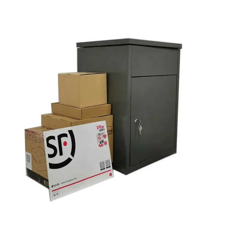 High Quality Anti-theft Free Standing Parcel Drop Box Express Package Delivery Box Outdoor Letter Mailbox