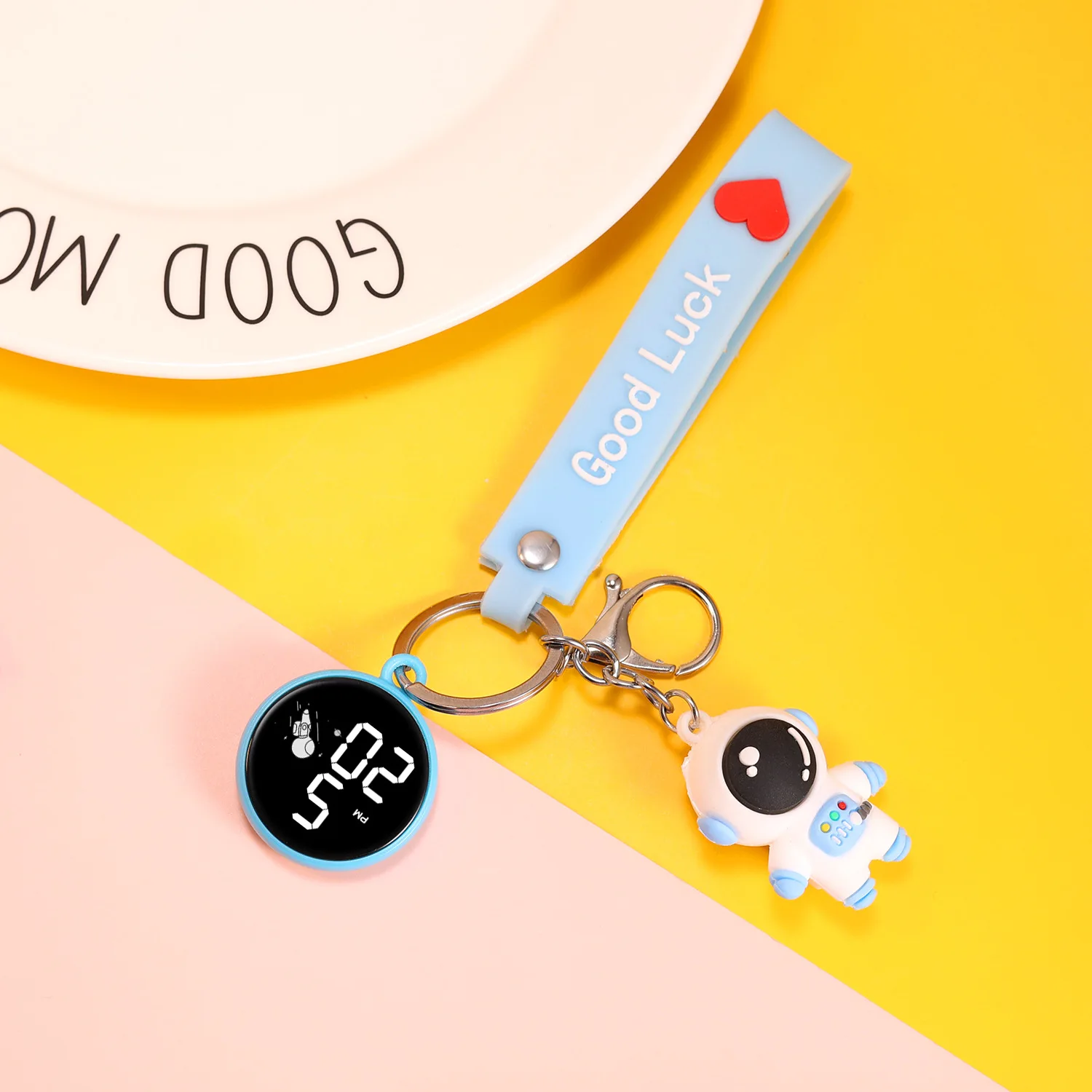 New Personality Creative Couple Pendant Watch Cute Student Children's Schoolbag Key Chain Pendant Electronic Watches