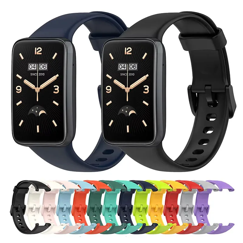 حزام ساعة لـ Xiaomi Mi Band 7 Pro معصمه سوار من السيليكون السائل Smartwatch حزام المعصم لملحقات MiBand 7pro Correa