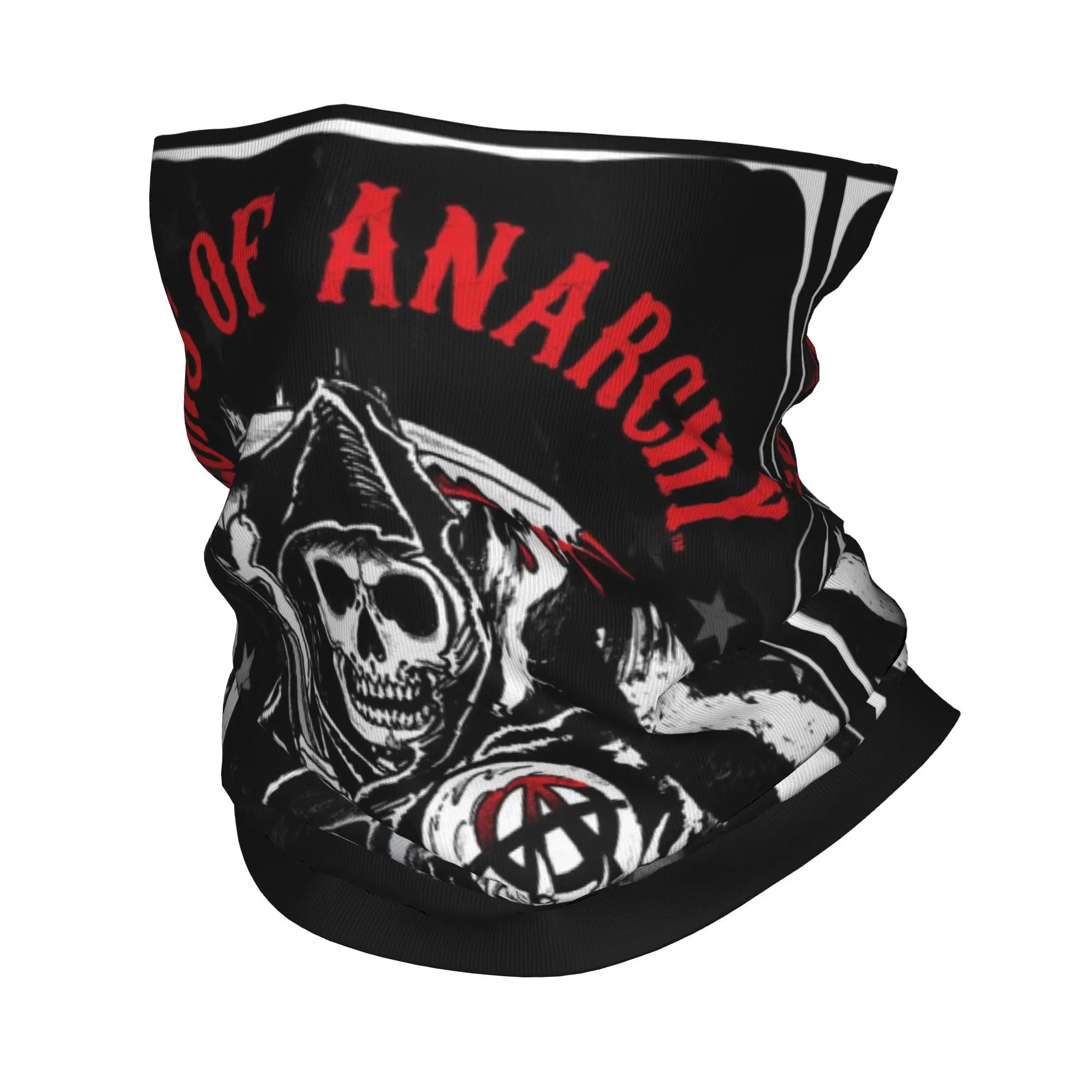 SOA Fear the Reaper Bandana cubierta para el cuello Sons of Anarchy la muerte cara bufanda multiusos sombreros senderismo Unisex adulto transpirable