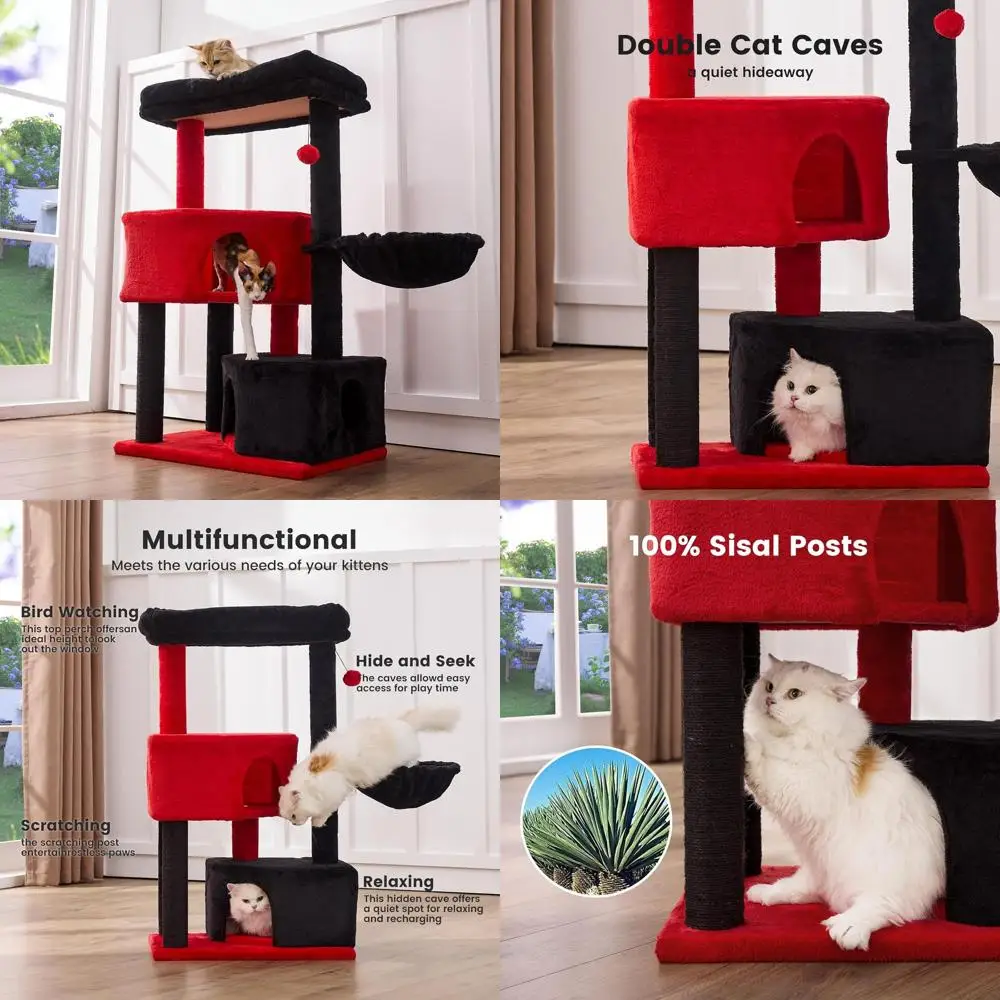 

Готическая башня для кошек среднего и большого размера: 41, высокие, сверхмощные, моющиеся, компактные для квартир