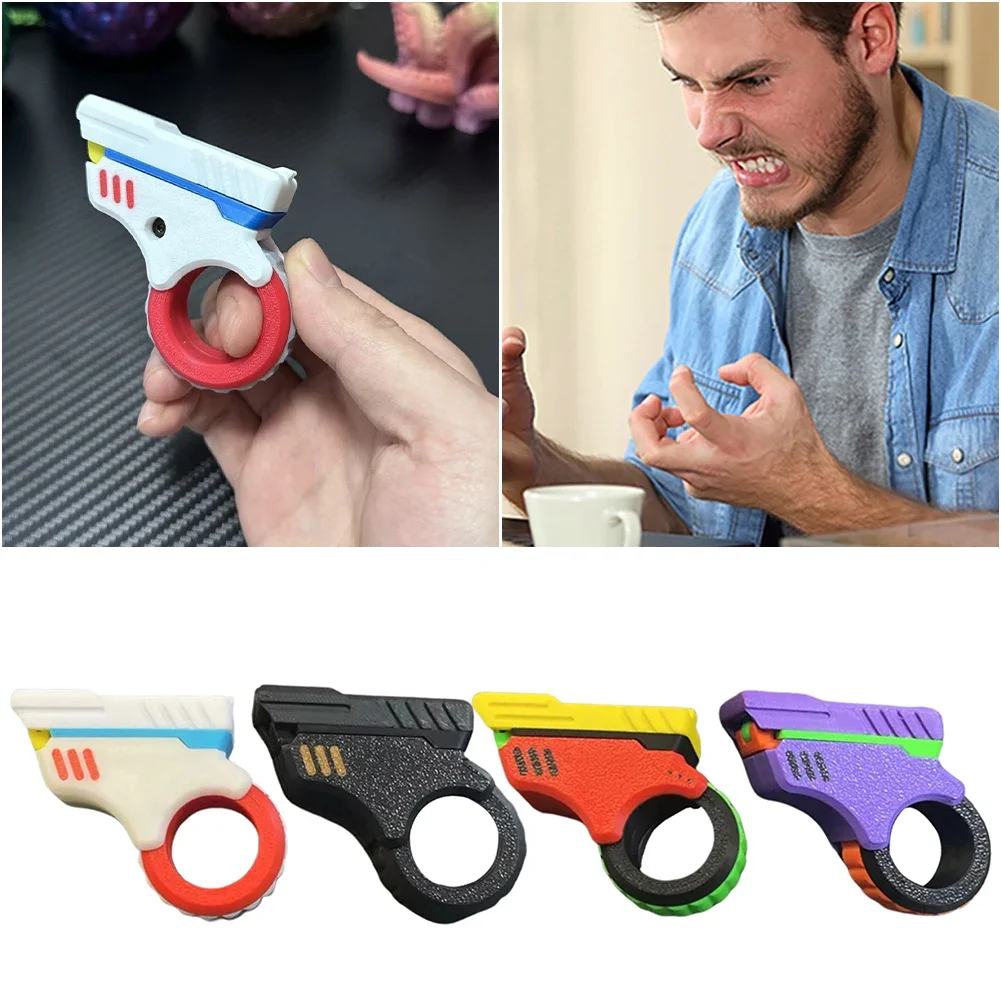 EDC-Spinner apaisant imprimé en 3D, jouets de bureau pour adultes, jouets Fidget pour l'anxiété et le TDAH, réduction efficace, souligné