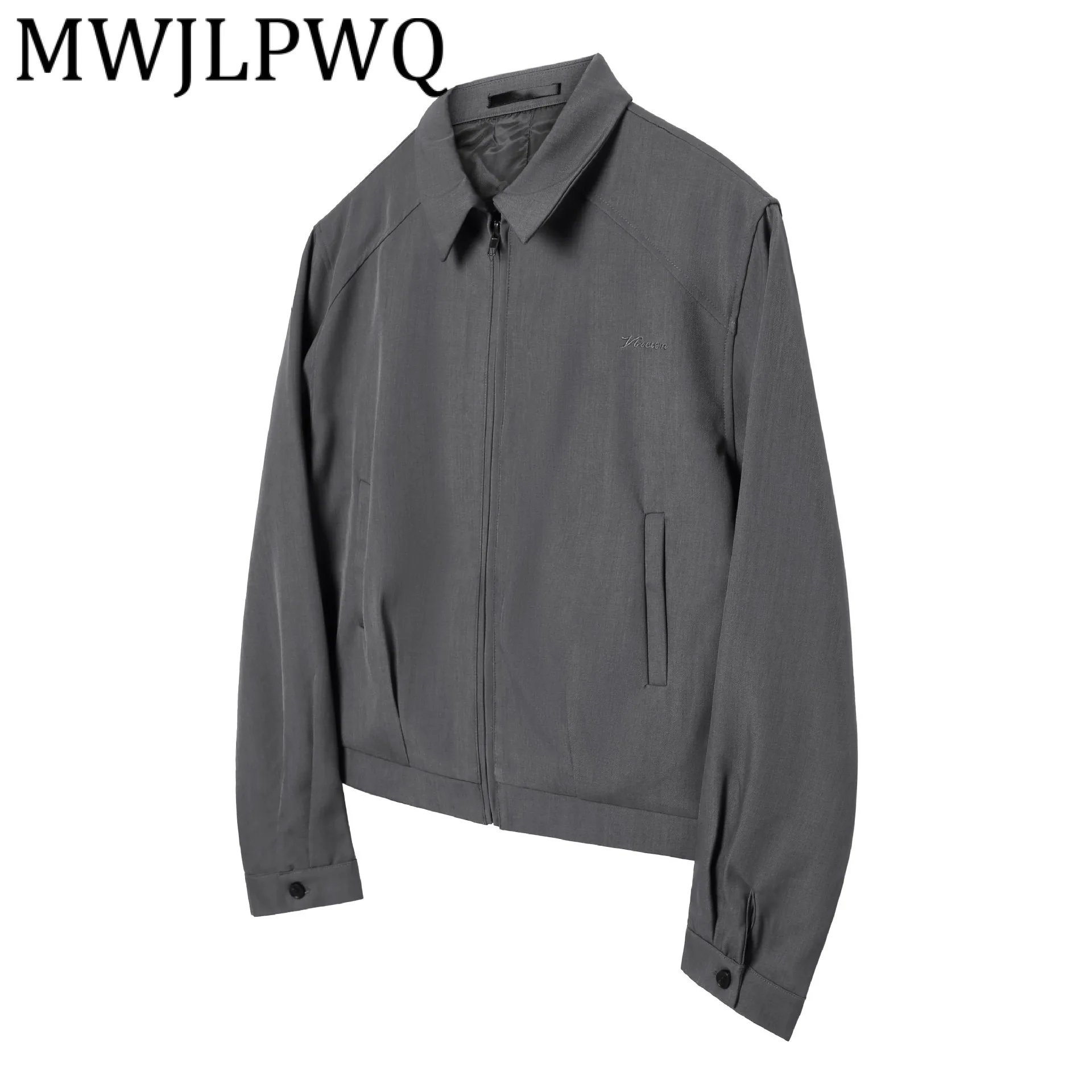 

MWJLPWQ Мужская куртка с длинными рукавами и лацканами, осень 2022, новая американская уличная одежда, модное базовое простое универсальное повседневное пальто 21470