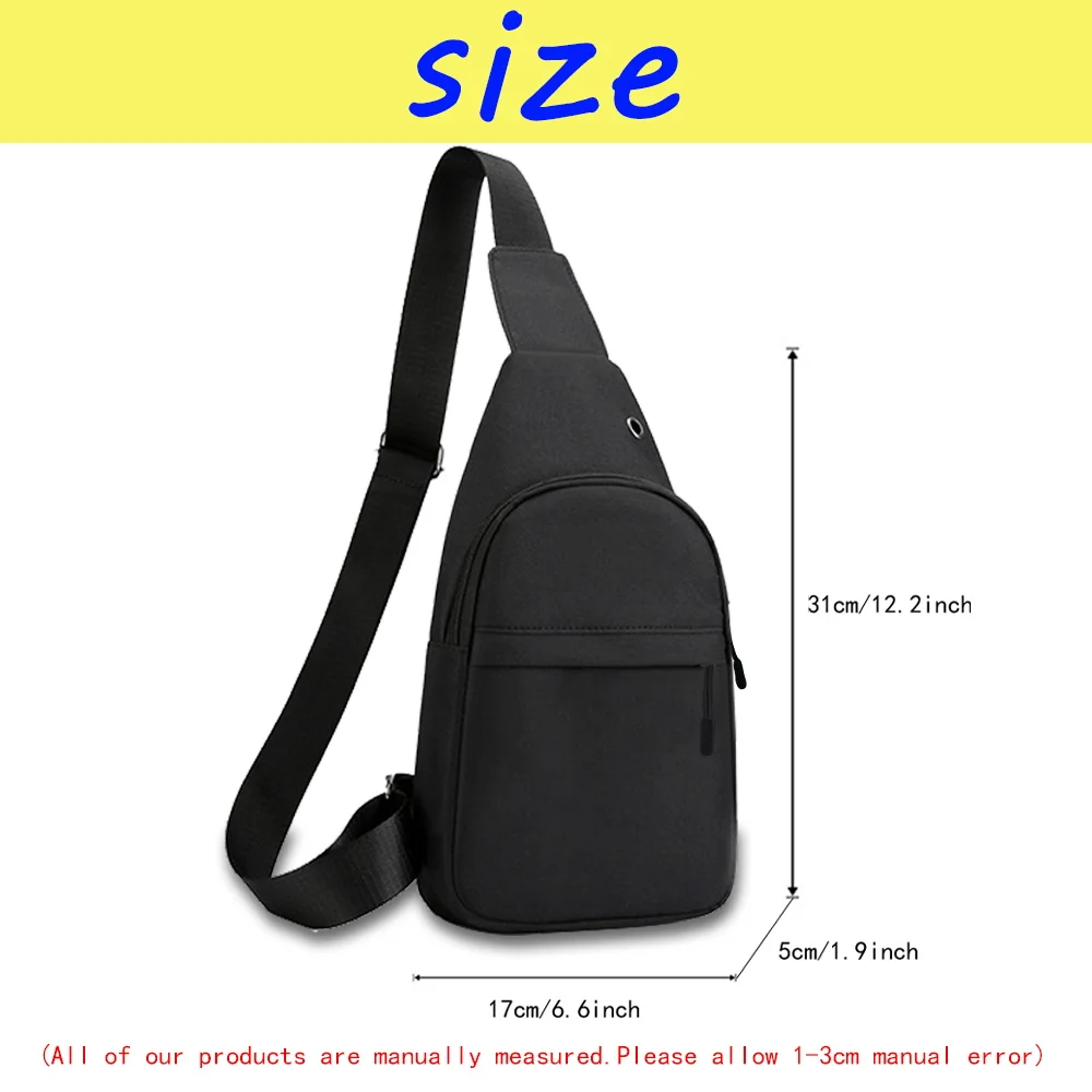 Borsa a tracolla da uomo borsa a tracolla con ricarica USB zaino Sport all'aria aperta Canvas marsupio cartelle portafogli per telefono Organizer