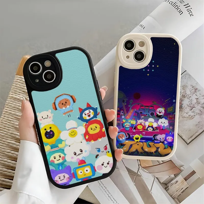 Чехол для телефона TREASURE Kpop Truz для IPhone 14 11 13 12 Pro Max Mini Xs X Xr 7 8 Plus SE2020, силиконовый мягкий кожаный текстурный чехол