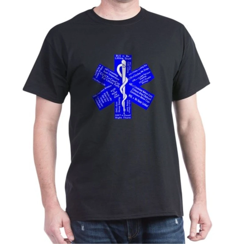 

Fashion EMT Technical Term Star of Life Printed Mens Gift T-Shirt Summer Cotton Short Sleeve O-Neck Unisex T Shirt New S-3XL