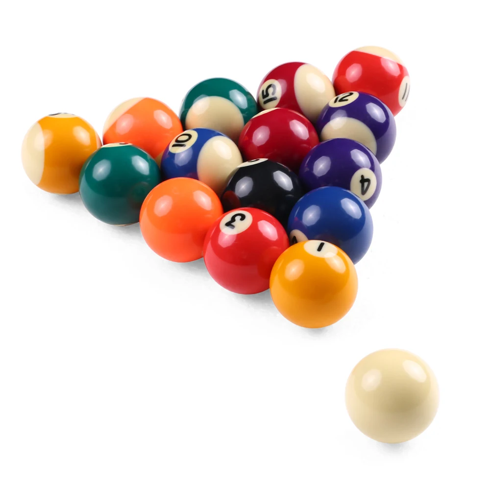 

Children Billiards Table Balls Set Resin Small Pool Cue Balls Full Set Cue Ball Set for Kids