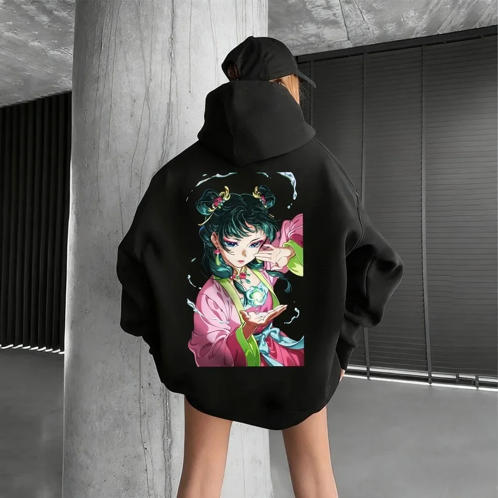 The Apothecary Diaries Anime Novo Hoodie 2026 Outono/Inverno Tendência de Rua Feminina Solta Na Moda Versátil Pai-Filho Top