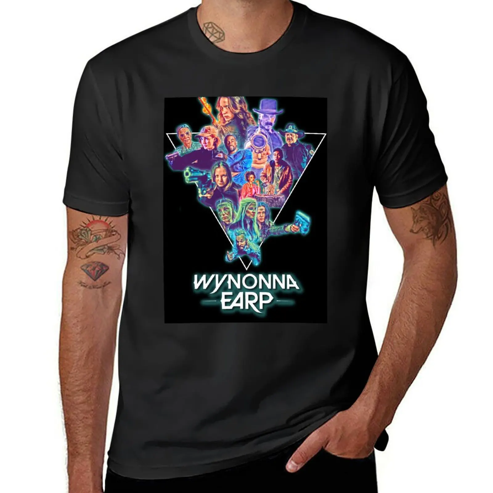 

Wynonna Earp 80's Theme Collage T-Shirt animal prinfor boys anime clothes Men's t-shirts