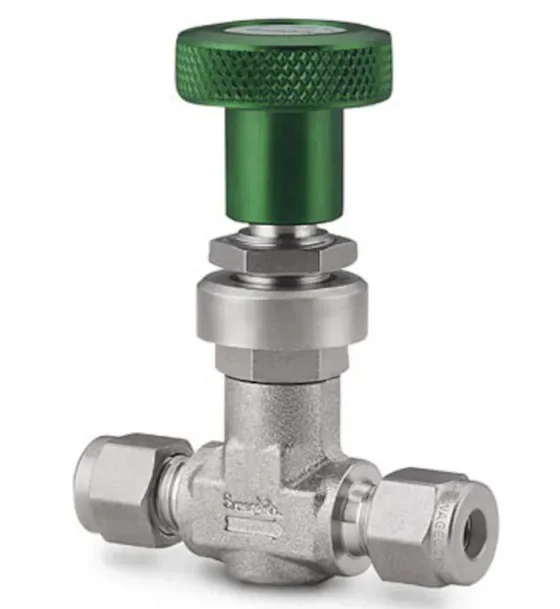 SS-6L-MM Stainless Steel High Flow Metering Valve, 6mm Sleeve Joint