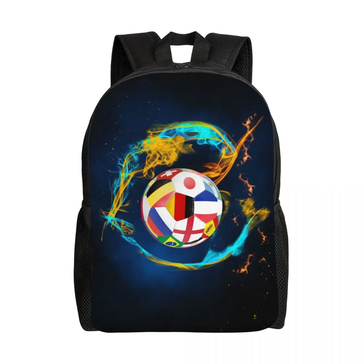 Custom Soccer Balls Lover Football Laptop Backpack Men Women Basic Bookbag for School College Student Sports Gift Bags