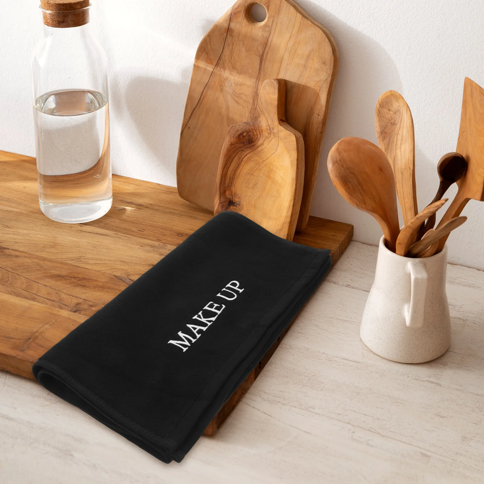 القطن الغرور حصيرة 75X35 سنتيمتر الأسود ماكياج الجدول غطاء سطح المكتب حامي الوسادة ل الجمال مكافحة كبيرة ماوس الوسادة منضدة الزينة