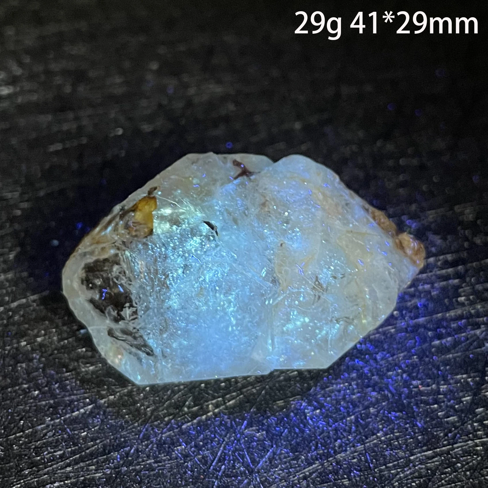 Natural Stone Madagascar Skeletal Crystal Fluorescence effect Mineral Specimen Quartz Cluster Raw Rock Decoration Rough Healing