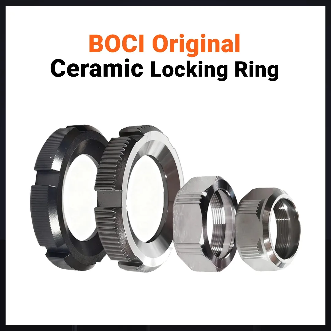BOCHU BOCI الأصلي القطع بالليزر رئيس قفل حلقة قفل الجوز السيراميك الجسم ضغط حلقة فوهة الضغط كم قفل حلقة