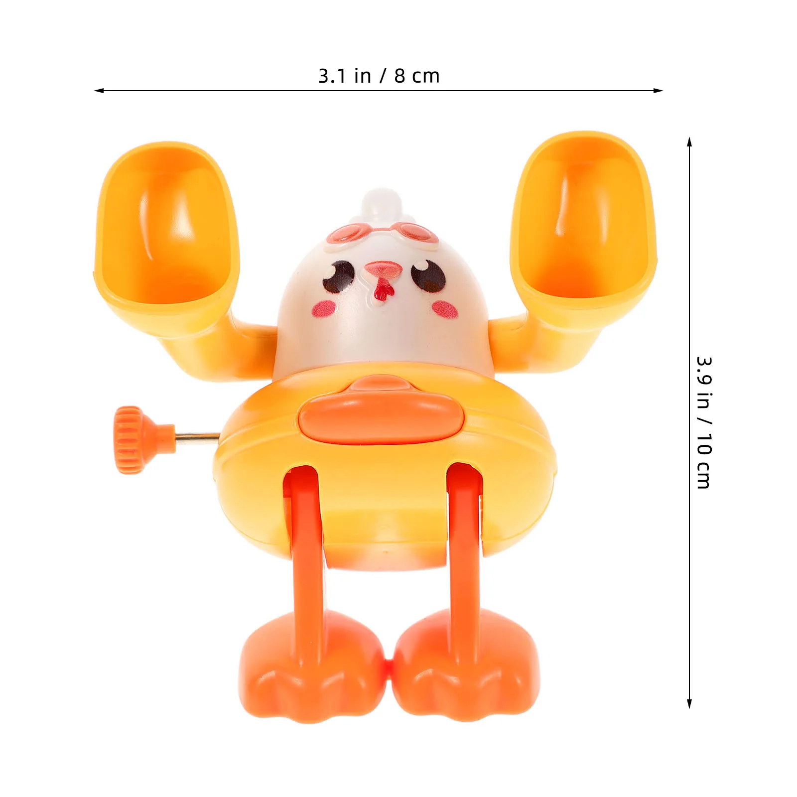 Opwindkuiken Clockwork Jumping Plastic voor kinderen Verjaardagsfeestje Favor Decor Chick Clockwork Toy Opwindspeelgoed voor peuters