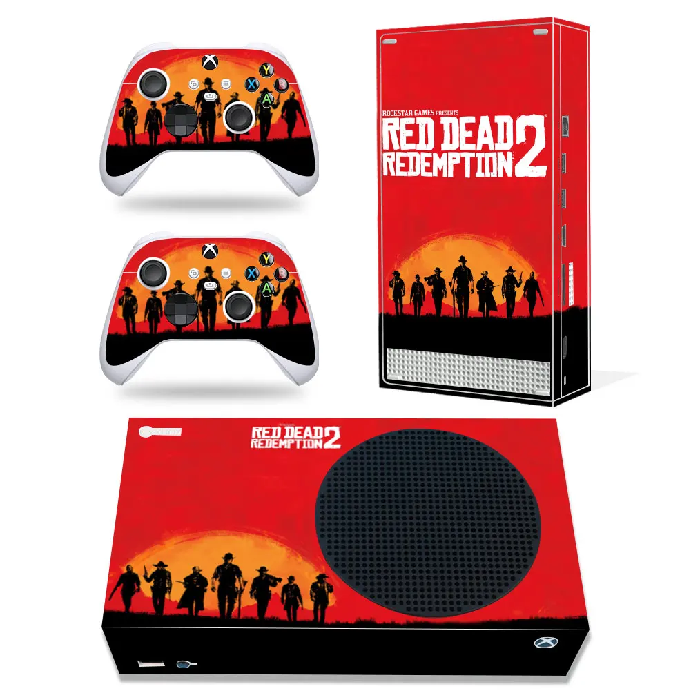 Red Dead Xbox series S Skin Sticker Decal Cover Xboxseriess Vinyl XSS Skin Console and 2 Controllers