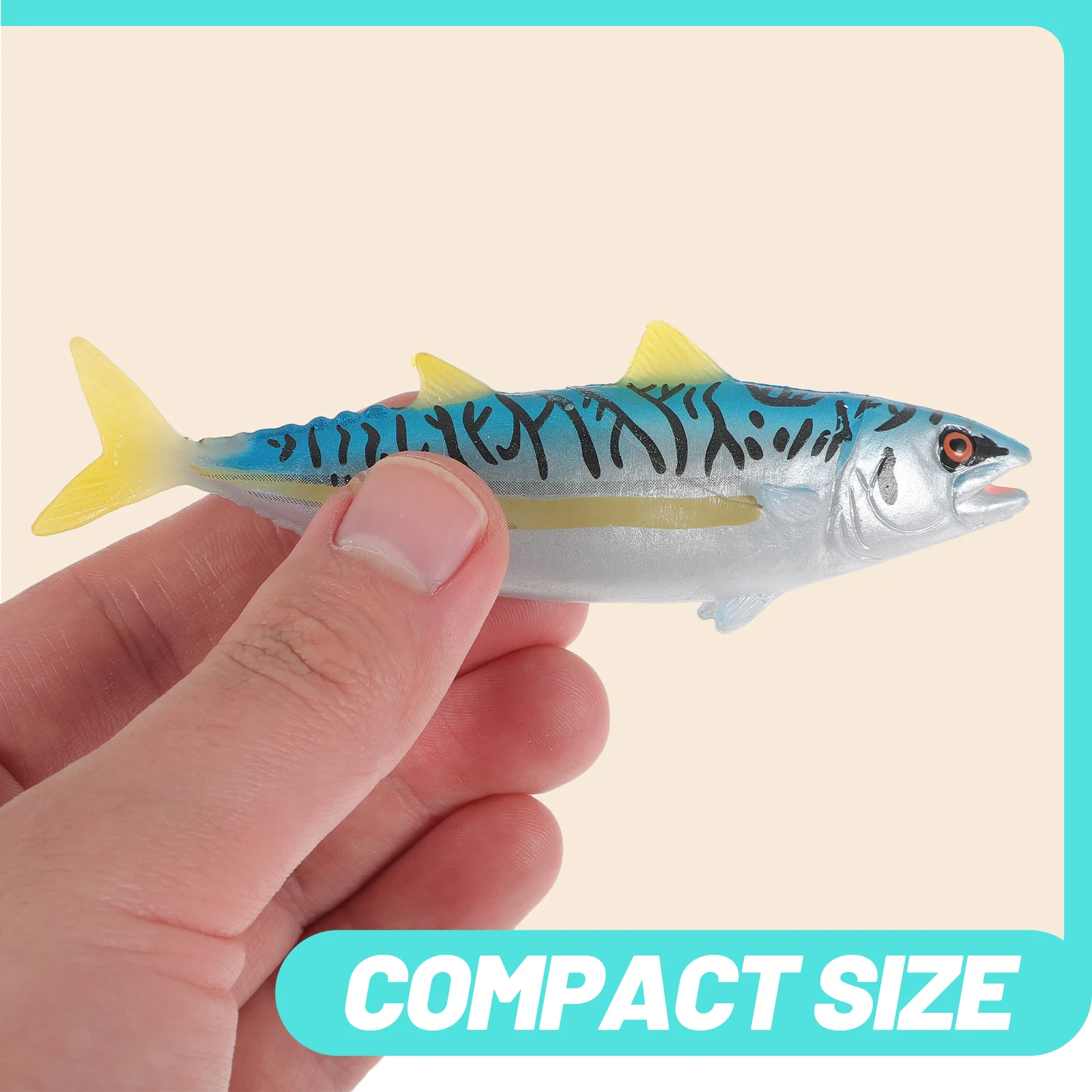 Simulated Tuna Fish Ornament Realistic Craft Toys Small Figurines Ornaments Desktop Model Kid