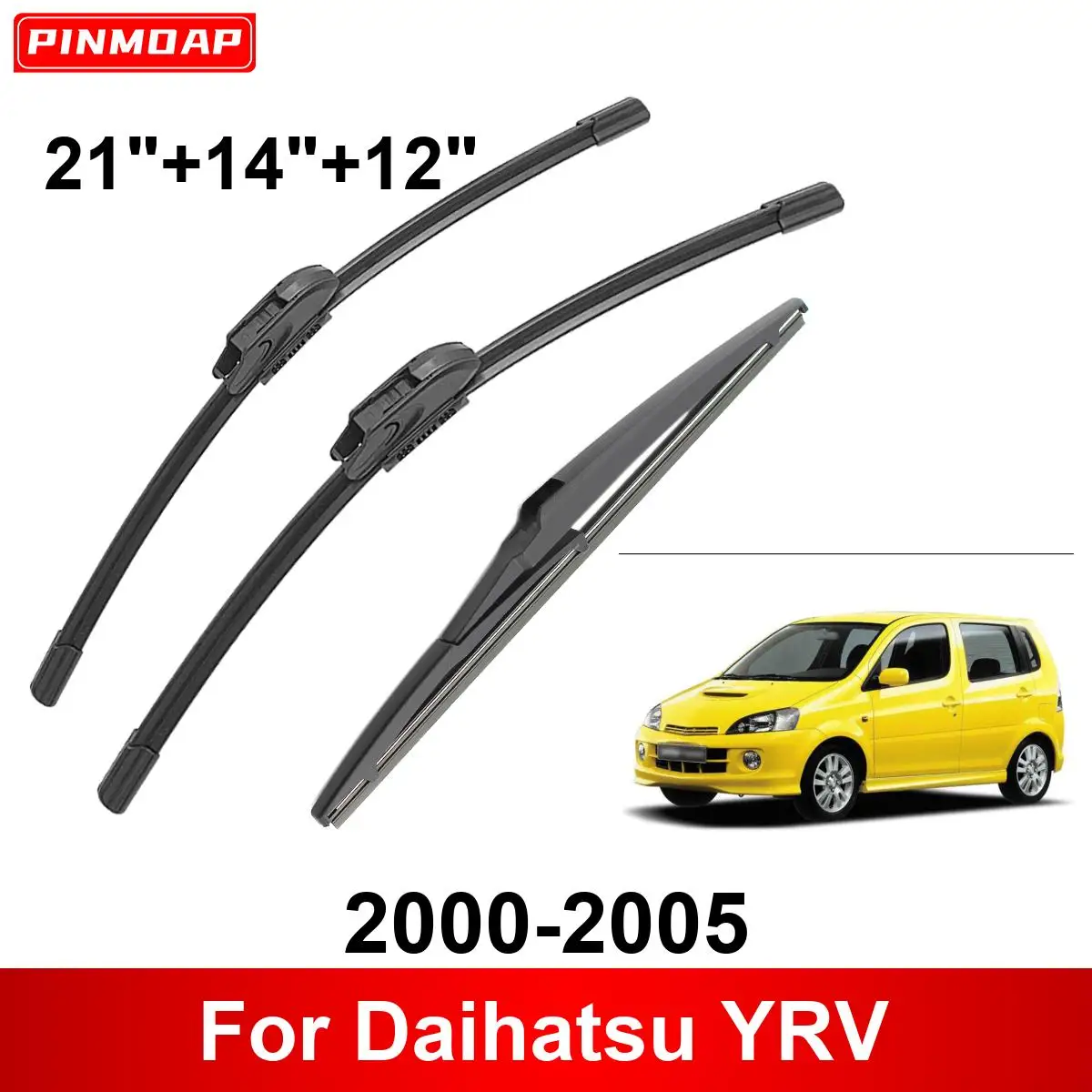 

Щетки стеклоочистителя Передние Задние для Daihatsu YRV 2000-2005, 3 шт.