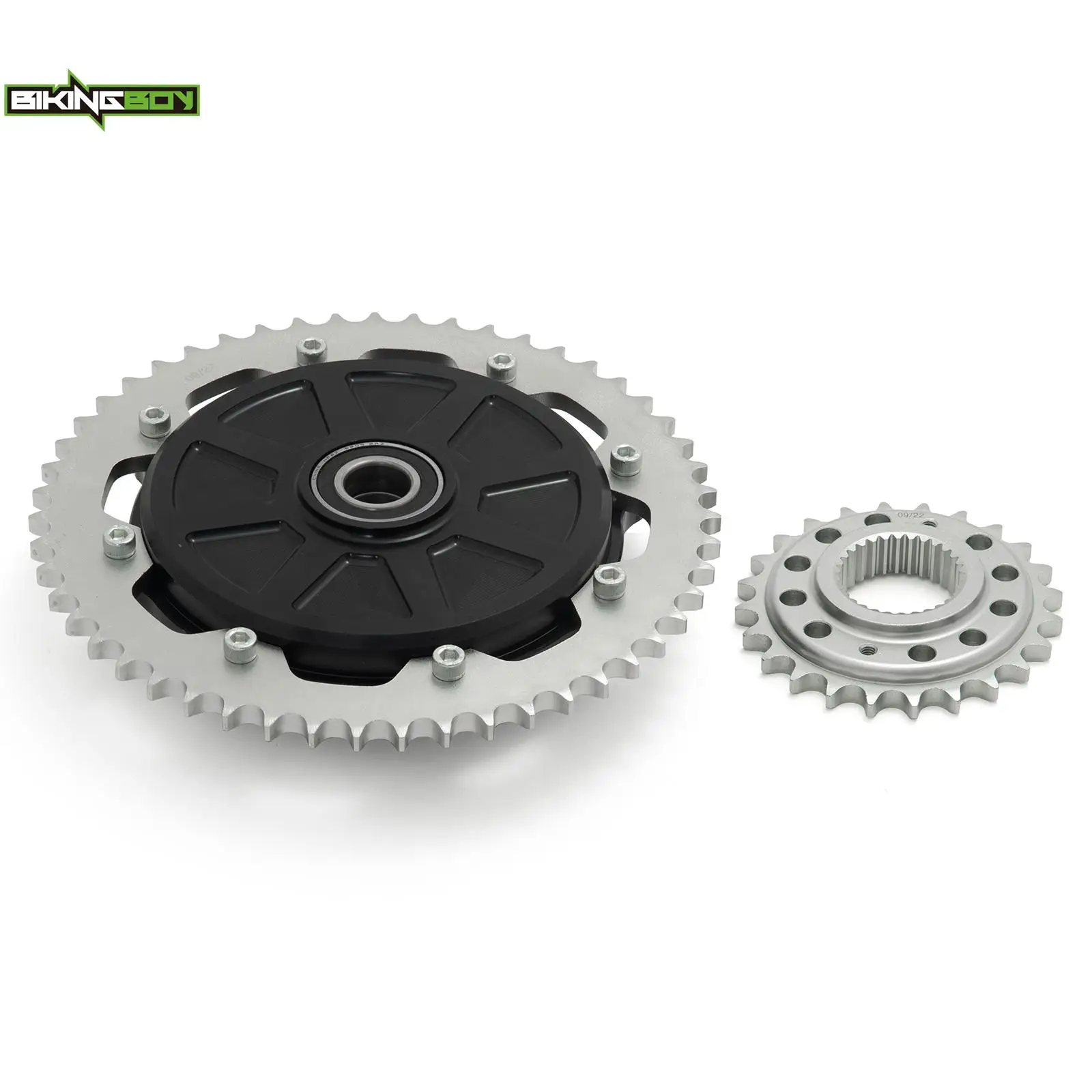 BIKINGBOY Chain Drive Conversion Sprocket Flange Touring Bagger Twin Cam M8 Electra Glide FLHT FLTR Road King FLHR FLHX 09-23