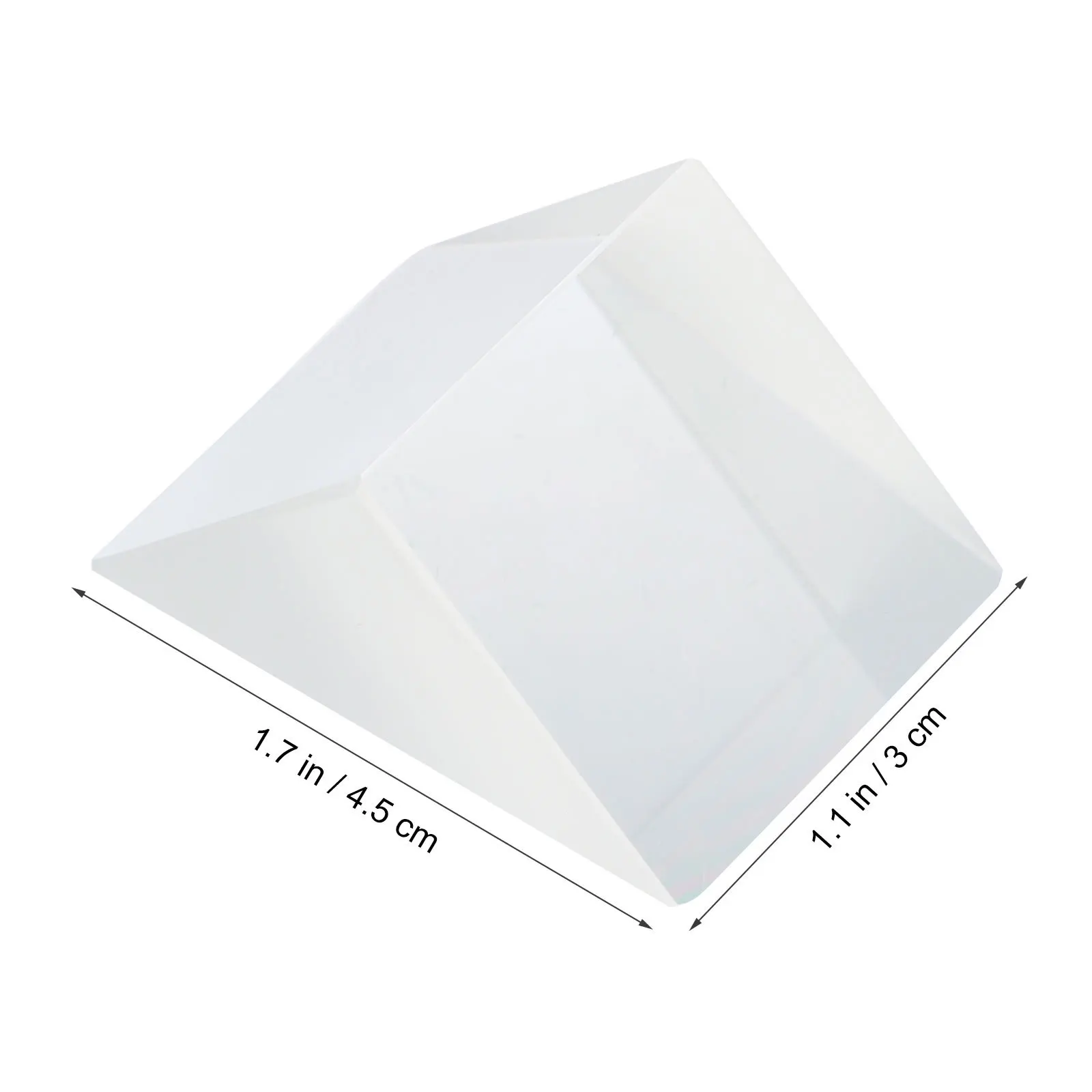1Pcs Optical Triangular Prisms Premium Material Triple Prisms for Physics Teaching Optical Experiment Learning Spectrum