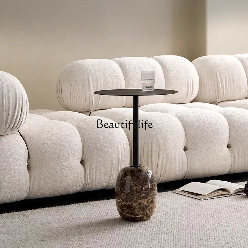 

Marble Side Table Balcony Round Living Room Corner Table