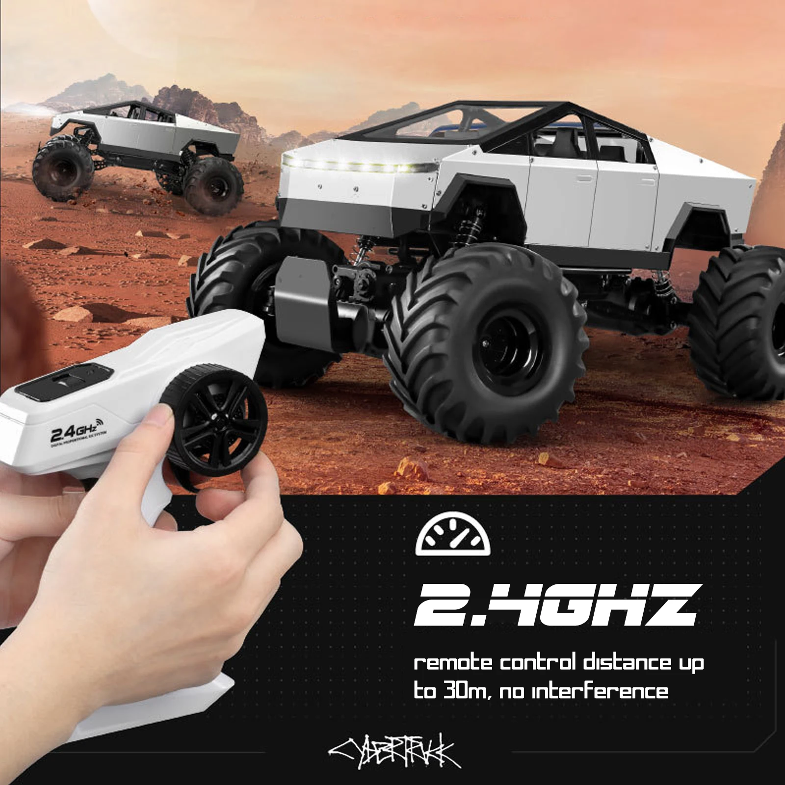 

Автомобиль с дистанционным управлением, большой размер 45 см, 1/8, 2,4 ГГц, грузовик с дистанционным управлением, внедорожник, 4WD, корпус из сплава, вездеход 2 аккумулятора