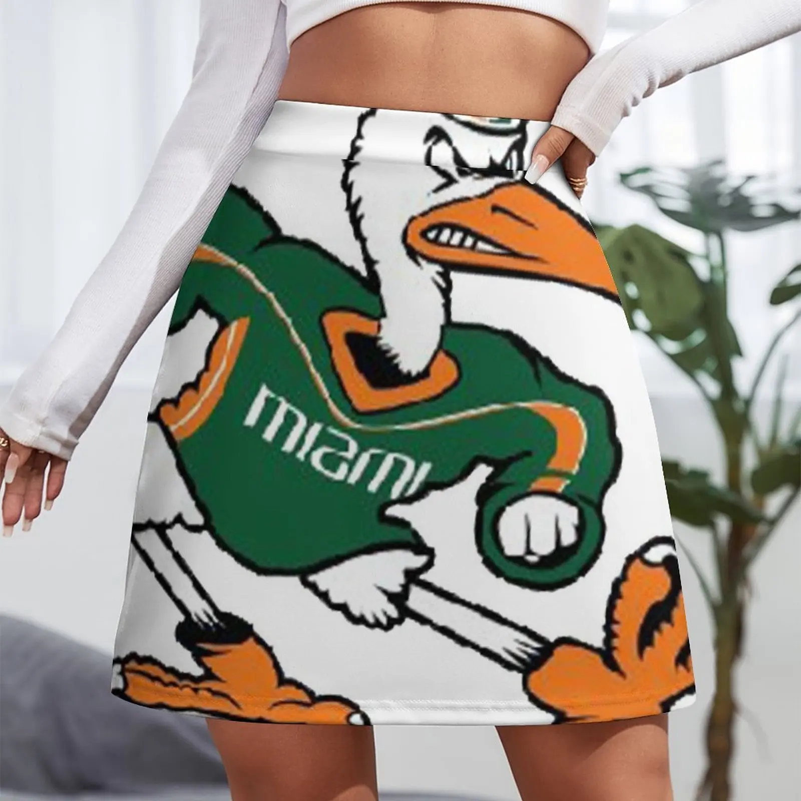 Minifalda de Miami Hurricanes para mujer, falda de lujo, faldas para mujer