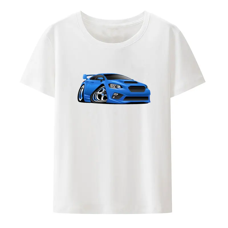 

Современный импортный спортивный автомобиль с принтом футболка с забавным мультяшным графическим повседневным топом в юмористическом стиле для мужчин и женщин с коротким рукавом модная хипстерская футболка