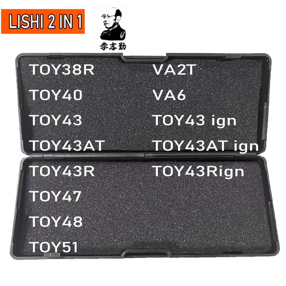 

Newest Lishi 2 in 1 TOY38R TOY40 TOY43 TOY43 Ign TOY43AT TOY43AT Ign TOY43R TOY43R Ign TOY47 TOY48 TOY51 VA2T VA6 Locksmith Tool