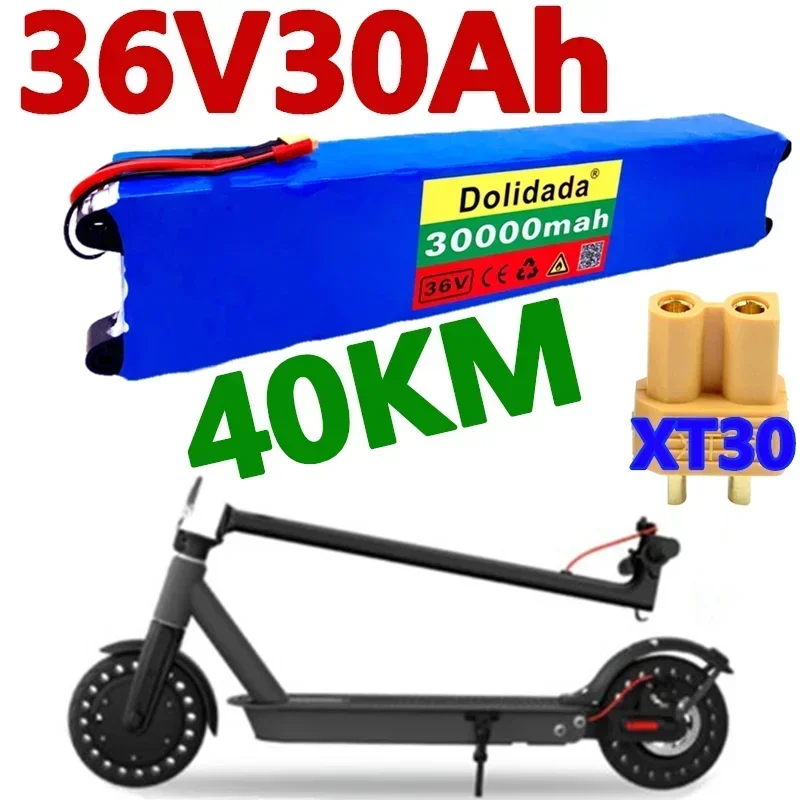 

18650Battery 36V 30Ah Scooter Battery Pack for M365 36V 30000mAh 18650Battery Pack Scooter bicycle BMS Board For+Free Shipping