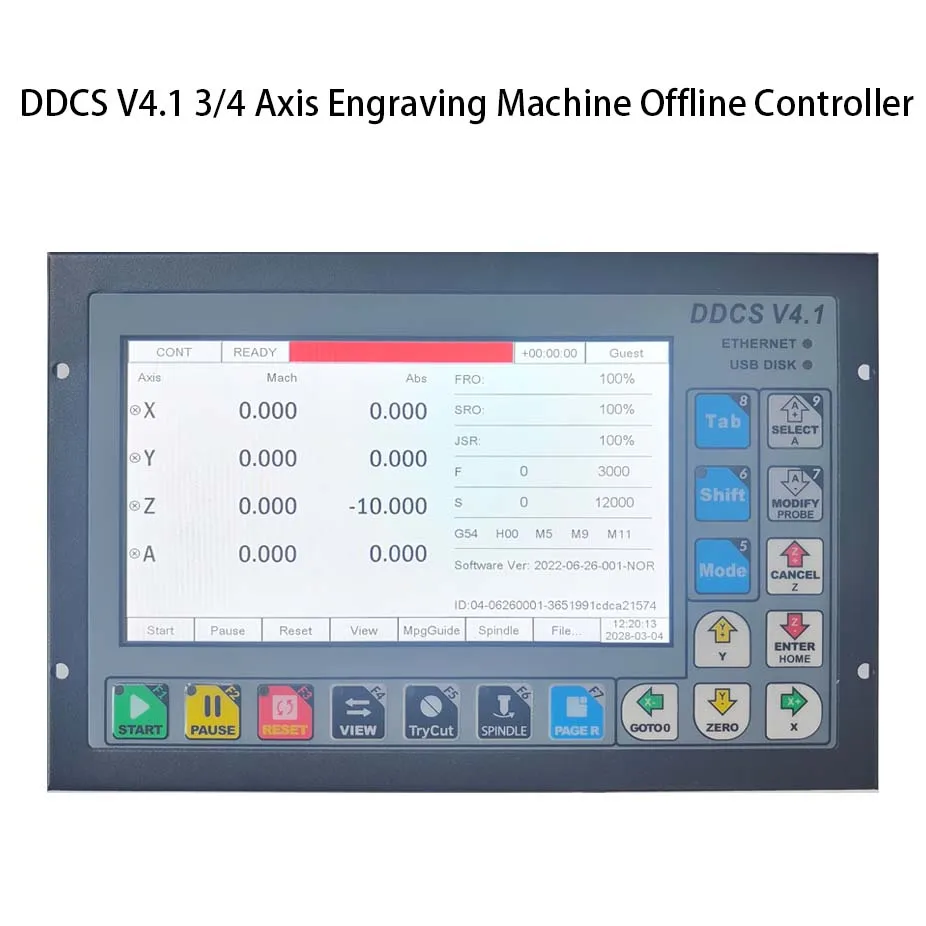 DDCSV4.1 DDCSV3.1 CNC Offline Motion Control System Motor Motion Controller Instead Of Mach3 Motion Control System Metal Housing