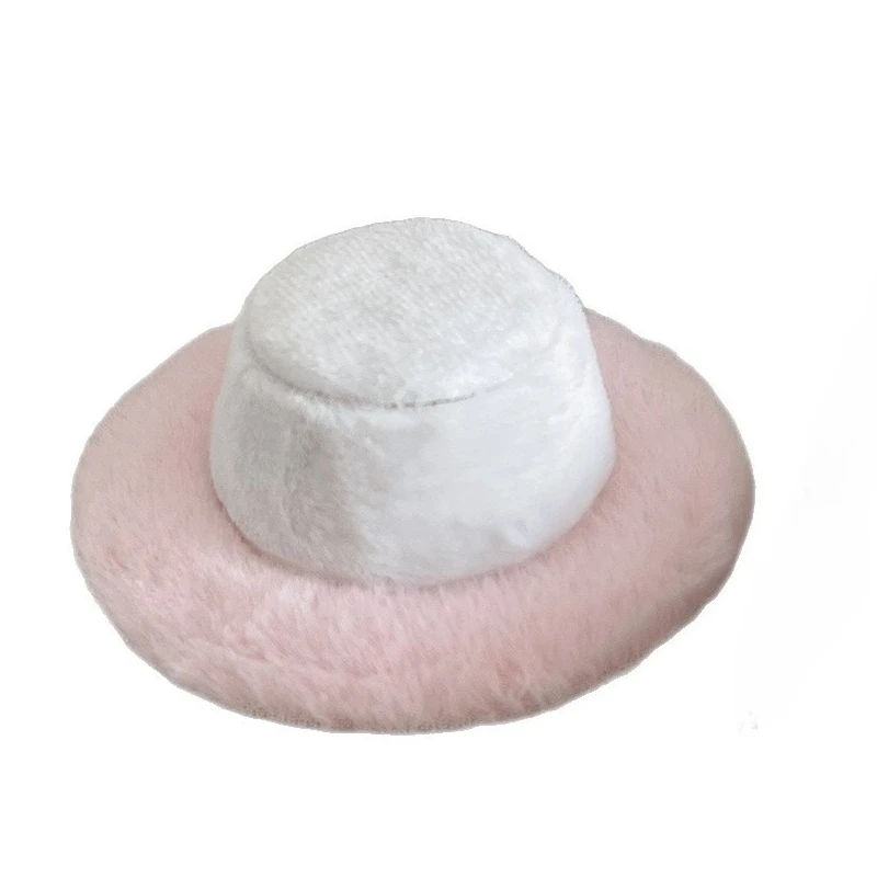 

Rabbit Furry 10Cm Mini Hat Base Performance Dance Show DIY Fascinator Hat for Kids Wholesale White DIY Cute Lolita Hat Headdress