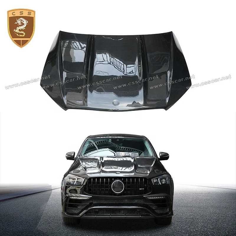 

Dry Carbon Fiber Top-Car Hood For Merce des Benz GLE Couple C167 GLE63AMG Engine Bonnet