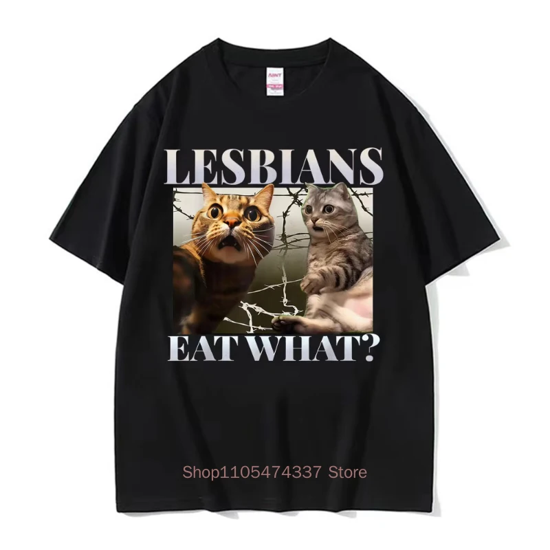 I Eat Solder Cursed Funny Cat Meme T Shirt Men Women's Clothing Fashion Casual T Shirts Summer High Quality Cotton T-shirts Tops
